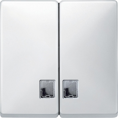 Schneider Electric MTN413519 MERTEN КЛАВИША двойная с окном для свет. инд. ПОЛ.БЕЛЫЙ, SD