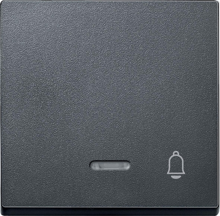 Schneider Electric MTN430814 MERTEN КЛАВИША с окошком д/свет.индикации и пиктогр"звонок", АНТРАЦИТ, SM