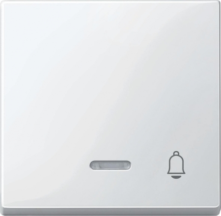 Schneider Electric MTN435819 MERTEN КЛАВИША с окошком д/свет.индикации и пиктогр"звонок", ПОЛ.БЕЛЫЙ, SM