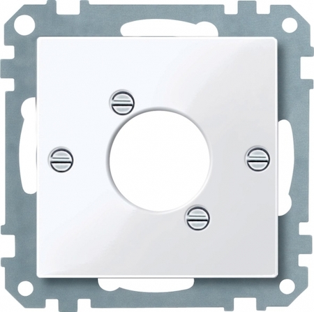 Schneider Electric MTN468025 MERTEN ЦЕНТР.ПЛАТА д/розетки с разъемом XLR, АКТИВНЫЙ БЕЛЫЙ, SM