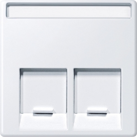Schneider Electric MTN469925 MERTEN ЦЕНТР.ПЛАТА д/розеток с разъемом RJ45 2 поста, АКТИВНЫЙ БЕЛЫЙ,SM