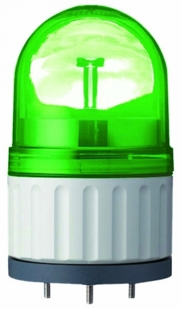 Schneider Electric XVR08J03 ЛАМПА МАЯЧОК ВРАЩ ЗЕЛЕНАЯ 12В AC/DC 84ММ