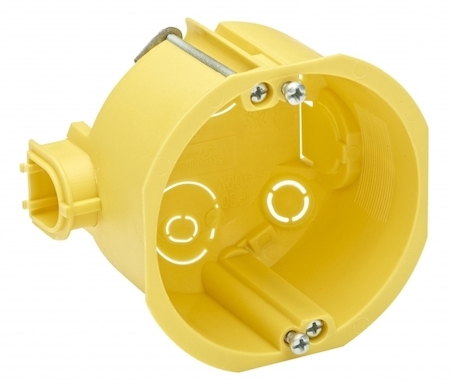 Schneider Electric LEX1450414R МОНТ КОРОБКА, ПОЛЫЕ СТЕНЫ, 68 ММ, ГЛ. 47 ММ, ЖЕЛТ