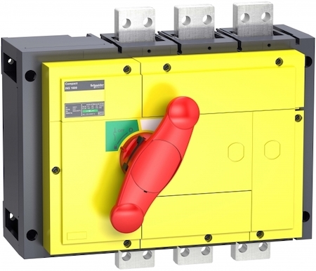 Schneider Electric 31344 ВЫКЛЮЧАТЕЛЬ-РАЗЪЕДИНИТЕЛЬ INS800 3П КРАСНАЯ РУКОЯТКА/ЖЕЛТАЯ ПАНЕЛЬ