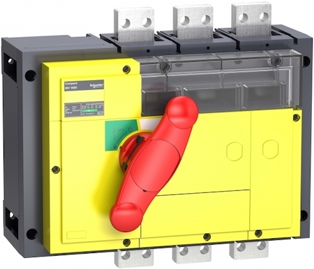 Schneider Electric 31372 ВЫКЛЮЧАТЕЛЬ-РАЗЪЕДИНИТЕЛЬ INV800 3П КРАСНАЯ РУКОЯТКА/ЖЕЛТАЯ ПАНЕЛЬ