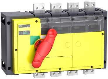 Schneider Electric 31373 ВЫКЛЮЧАТЕЛЬ-РАЗЪЕДИНИТЕЛЬ INV800 4П КРАСНАЯ РУКОЯТКА/ЖЕЛТАЯ ПАНЕЛЬ