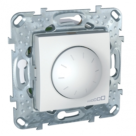 Schneider Electric MGU5.512.18ZD UNICA ДИММЕР пов-наж,д/ламп накал и галог,3-пров подкл,230В,40Вт,1000 ВА, БЕЛЫЙ