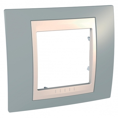 Schneider Electric MGU6.002.565 UNICA ХАМЕЛЕОН РАМКА 1-постовая, БЕЖЕВЫЙ/ СЕРЫЙ