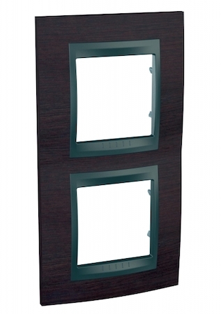 Schneider Electric MGU66.004V.2M3 UNICA TOP РАМКА 2-постовая, вертикальная, ГРАФИТ/ВЕНГЕ