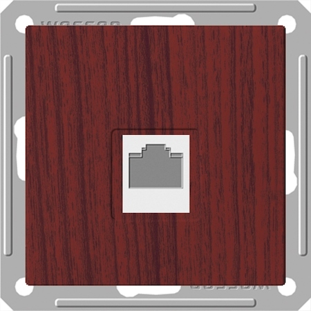 Schneider Electric RSI-152K5E-9-86 W59 РОЗЕТКА компьютерная RJ45 кат.5E, механизм, МОРЁНЫЙ ДУБ