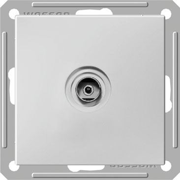 Schneider Electric RTS-151-1-86 W59 TV АНТЕННА коннектор, механизм, БЕЛЫЙ