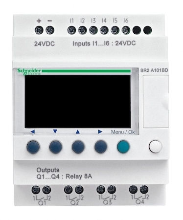 Schneider Electric SR2A101BD ZELIO LOGIC РЕЛЕ КОМПАКТ 10ВХ/ВЫХ =24В