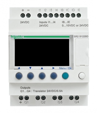 Schneider Electric SR2B122BD ZELIO LOGIC РЕЛЕ КОМПАКТ 12ВХ/ВЫХ =24В