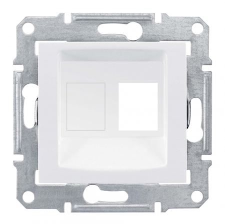 Schneider Electric SDN4300621 SEDNA АДАПТЕР для 1 коннектора RJ45, AMP MOLEX KELINE, кат. 5e, 6, UTP, БЕЛЫЙ