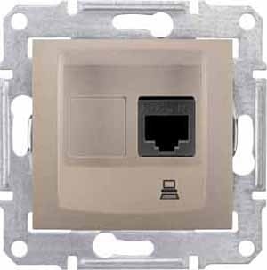 Schneider Electric SDN4900168 Компьютерная розетка , титан