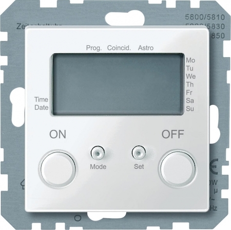 Schneider Electric MTN581219 MERTEN ТАЙМЕР, БЕЛЫЙ