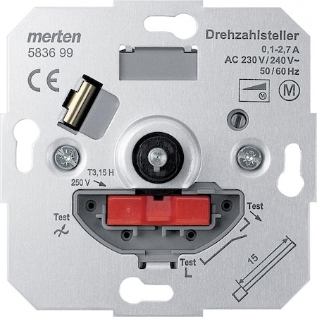 Schneider Electric MTN583699 MERTEN МЕХАНИЗМ РЕГУЛЯТОРА ЧАСТОТЫ ВРАЩЕНИЯ, 2.7A