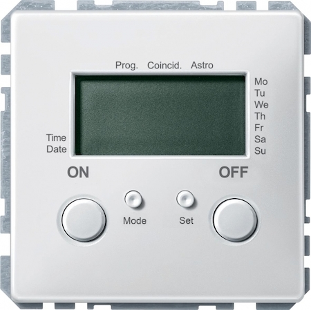 Schneider Electric MTN584019 MERTEN ТАЙМЕР ПРОГРАММИРУЕМЫЙ, БЕЛЫЙ