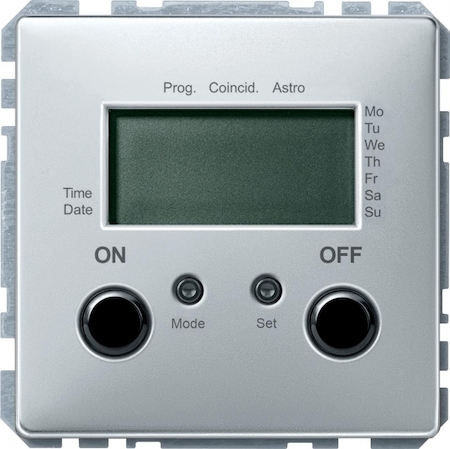 Schneider Electric MTN584060 ТАЙМЕР ЭЛЕКТР. НЕД., 1000ВА, 230В, SYSTEM DESIGN, ЦВЕТ АЛЮМИНИЙ