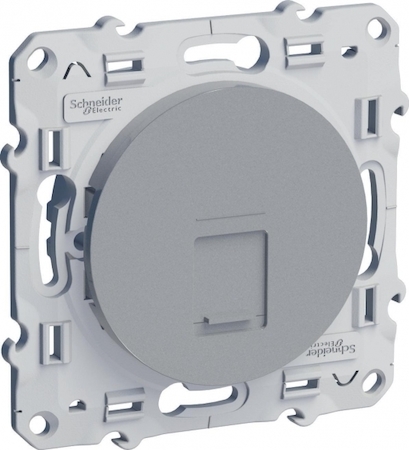 Schneider Electric S53R471 ODACE РОЗЕТКА RJ45 infraplus, неэкранированный кабель, кат. 5е, АЛЮМИНИЙ