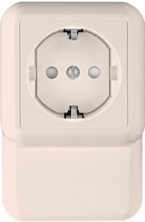 Schneider Electric RA16-003-2I-8I РОЗЕТКА &laquo;ПРИМА&raquo;ОУ С ЗК Н.ПЛ.,С ИЗ.ПЛ.БУК