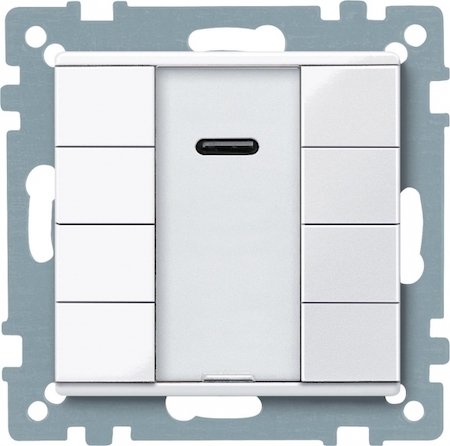 Schneider Electric MTN617525 SM,4 КН. ВЫКЛ PLUS С ИК-ПРМ, АКТ.БЕЛ.БЛ