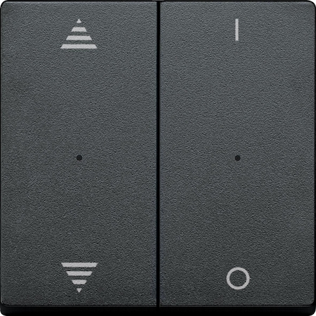 Schneider Electric MTN625714 SM,Клавиша для модуля 2 кнопочного выключателя РИС ВВ/ВН,1/0,антрацит