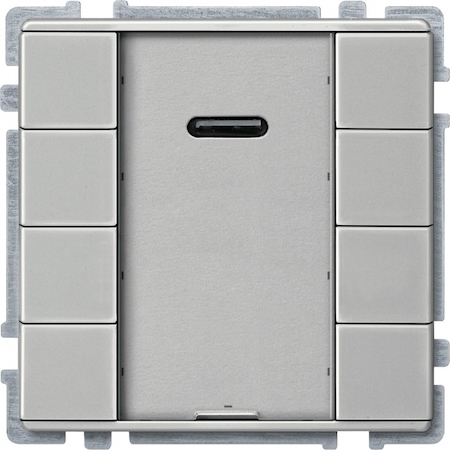 Schneider Electric MTN628446 SD, 4-КН. ВЫКЛ. С ИК-ПРМ. PLUS, СТАЛЬНОЙ