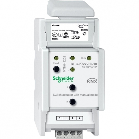 Schneider Electric MTN649202 АКТОР ДЛЯ ВЫКЛ REG-K/2X230/10 С РУЧН УПР
