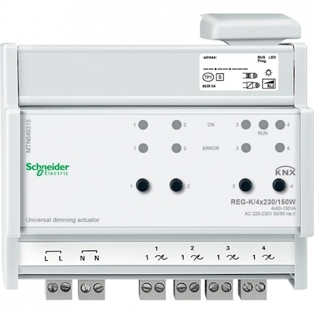 Schneider Electric MTN649315 УНИВЕРСАЛЬНЫЙ ДИММЕР REG-K/4X230/150 ВТ