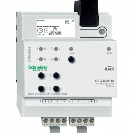 Schneider Electric MTN649802 АКТОР ДЛЯ ЖАЛЮЗИ REG-K/2X/10 РУЧ.УПР.
