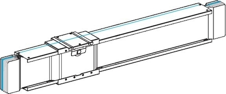 Schneider Electric KTC2000EB540 ПРЯМАЯ СЕКЦИЯ ДЛЯ БОЛТ. ОТВ. БЛОКОВ, 3L+N+PER, Cu, 2000А, L=4000 ММ