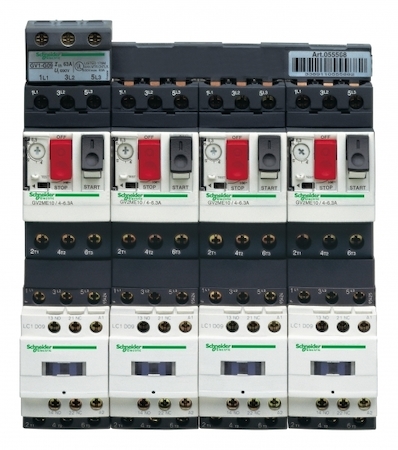Schneider Electric GV2DM110B7 КОМБИНИРОВАНЫЙ ПУСКАТЕЛЬ.4-6,3А. ЦЕПЬ УПРАВЛЕНИЯ 24B.50/60ГЦ