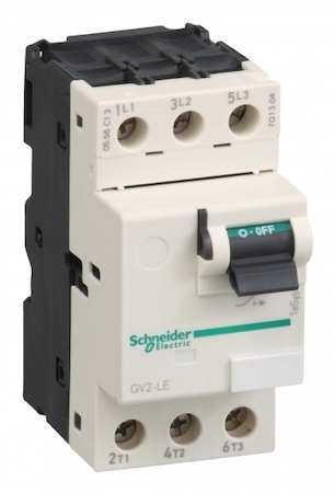 Schneider Electric GV2LE08 АВТОМАТИЧЕСКИЙ ВЫКЛЮЧАТЕЛЬ С МАГНИТНЫМ РАСЦЕПИТЕЛЕМ 4A,КНОПОЧНОЕ УПРАВЛЕНИЕ