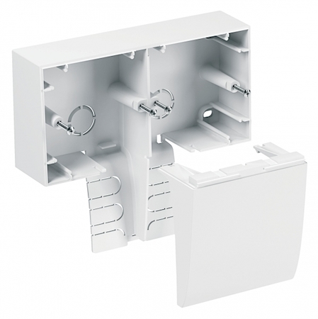 Schneider Electric ISM18441 TML-E-КОРОБКА ДВОЙНАЯ Г-КРЫШКА БЕЛ