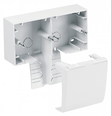 Schneider Electric ISM18451 TML-E-КОРОБКА ДВОЙНАЯ П-КРЫШКА БЕЛ