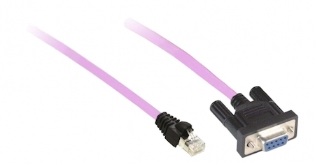 Schneider Electric TCSCCN4F3M3T CANOPEN CABLE, 3M, SUB-D 9 FEMALE/RJ45