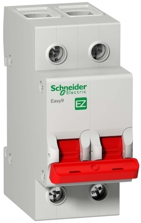 Schneider Electric EZ9S16291 ВЫКЛ. НАГРУЗКИ EASY9 (мод. рубильник) 2П 100А 400В =S=