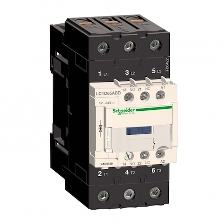 Schneider Electric LC1D65ABD 3P КОНТАКТОР EVERLINK AC3 440В 65A КАТУШКА УПР. 24В DC