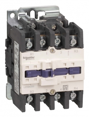 Schneider Electric LC1D80008M7 КОНТАКТОР D 4Р (2 НО + 2 НЗ),AC1 125 A,220V 50/60 ГЦ,ЗАЖИМ ПОД ВИНТ