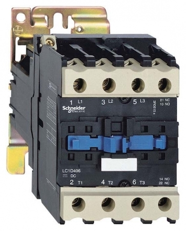 Schneider Electric LP1D40008MD КОНТАКТОР D 4Р (2НО + 2НЗ),AC1 60 A, 220V DC, ЗАЖИМ ПОД ВИНТ
