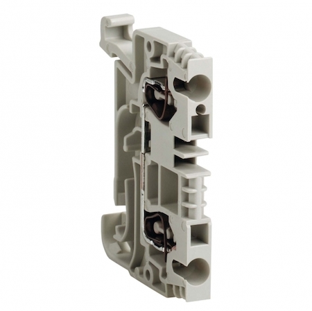 Schneider Electric AB1RRN235U2GR КЛЕММНИК ПРУЖ ПРОХОД 2,5ММ2 2ТЧК СЕРЫЙ