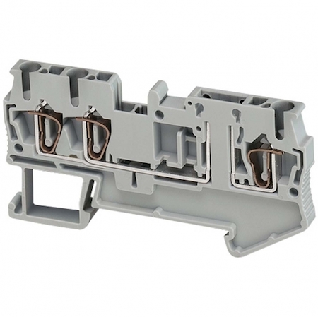 Schneider Electric NSYTRR23TB КЛЕММНИК ПРУЖ,РАЗЪЕДЕНИТ, 3ТЧК, 2,5ММ?,СЕРЫЙ