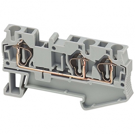 Schneider Electric NSYTRR43BL КЛЕММНИК ПРУЖ ПРОХОД 4ММ2 3ТЧК СИНИЙ