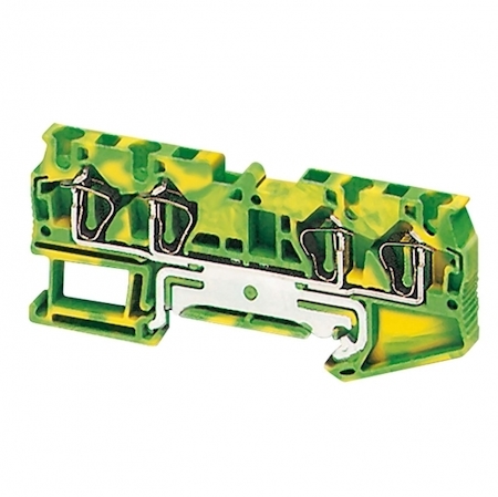 Schneider Electric NSYTRR44PE КЛЕММНИК ПРУЖ ЗАЗЕМЛ 4ММ2 4ТЧК