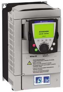 Schneider Electric ATV61HU15M3S337 ПРЕОБР ЧАСТОТЫ ATV61 1,5КВТ 240В С ПОКР