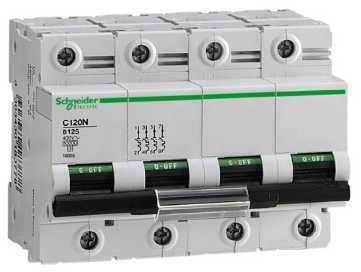Schneider Electric 18354 Автоматический выключатель C120N 4п 100А B