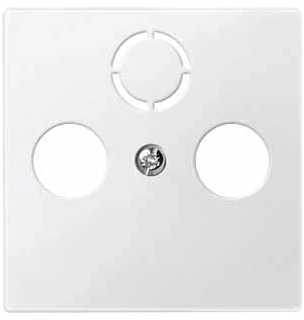 Schneider Electric MTN297519 ЦЕНТР.ПЛАТА TV/FM Х2 Х3, БЕЛЫЙ