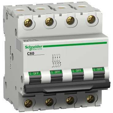 Schneider Electric 25445 Автоматический выключатель C60L 4п 2А C