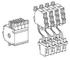 Schneider Electric 48468 БЛОК 4OF  ДЛЯ ВЫКАТН. ВЫКЛЮЧАТЕЛЯ
